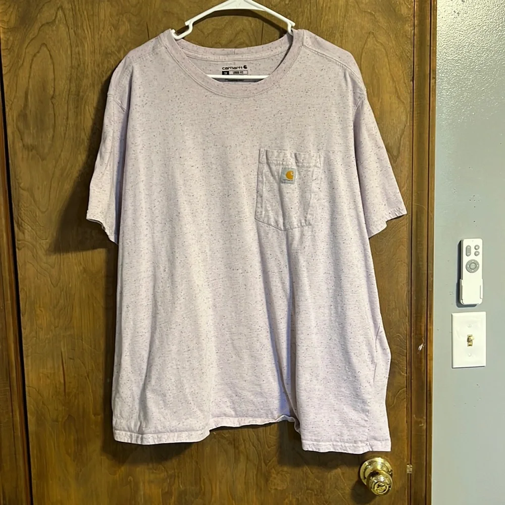 Carhartt Purple Speckled Loose-Fit T-shirt - Size 3X - Picture 1 of 3